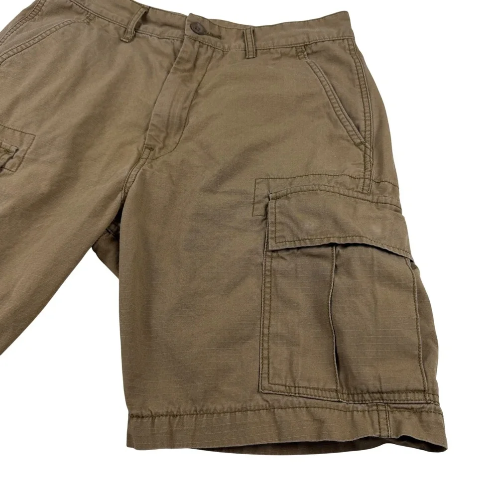 Levi's Cargo‎ Shorts Men's 30x9 Brown Cotton Ripstop 6 Pocket